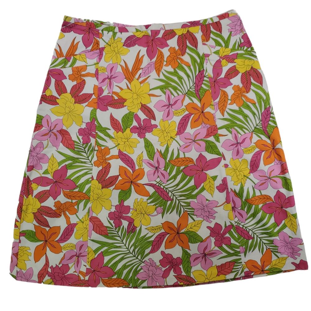 Briggs Casual | Flower Print Skirt with a Vintage Feel | Size 10